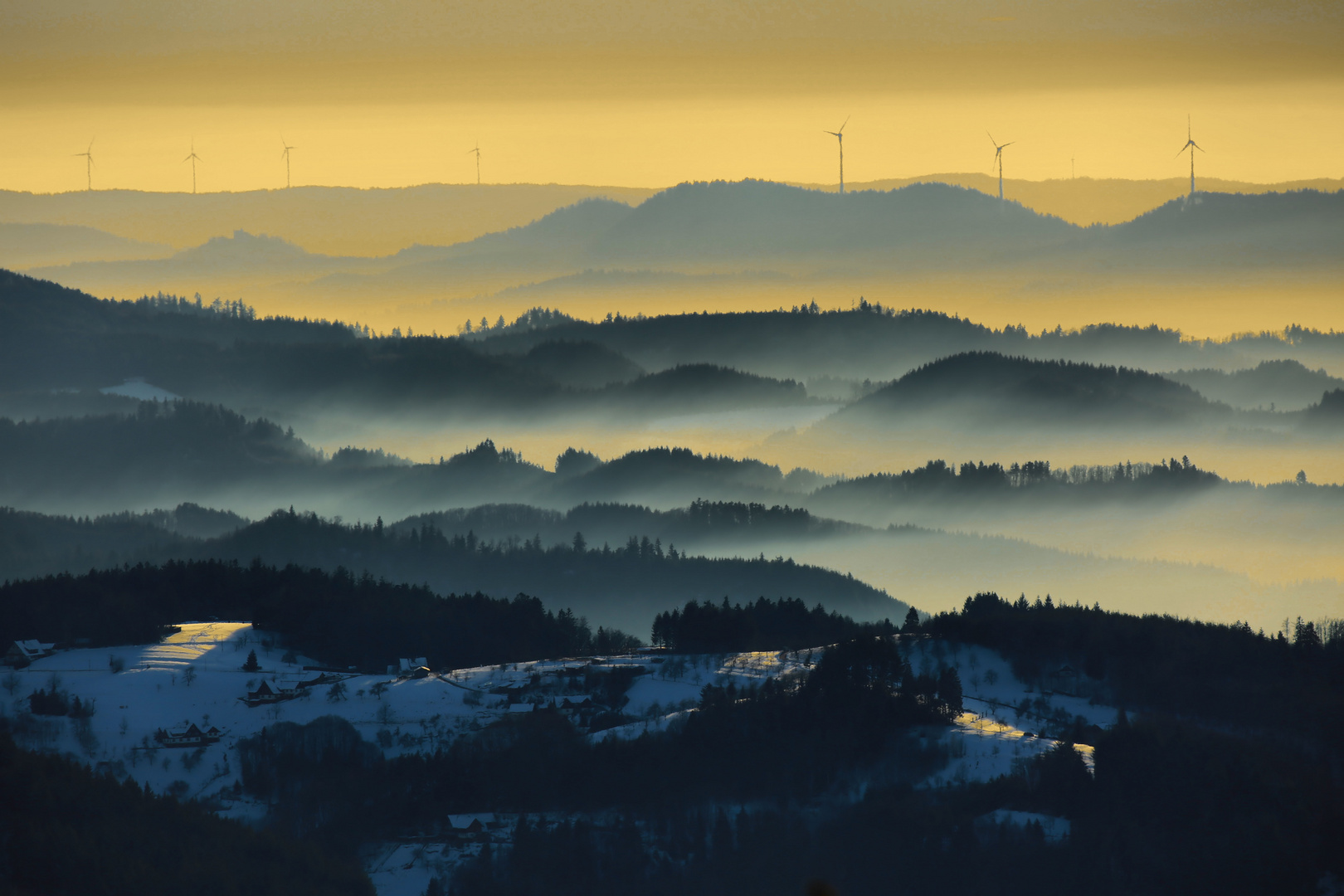 Abendstimmung im Nordschwarzwald