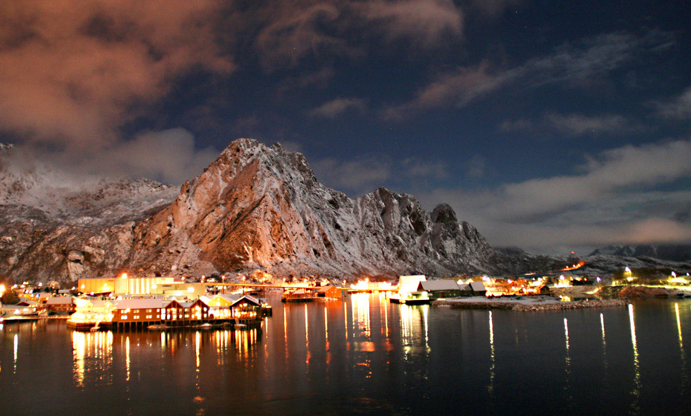 Abendstimmung im norwegischen Winter