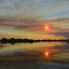 Abendstimmung im Okavango Delta