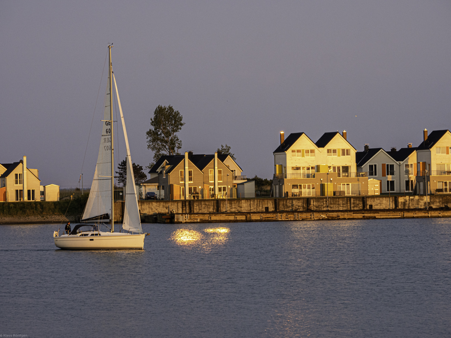 Abendstimmung im Olpenitzer Hafen