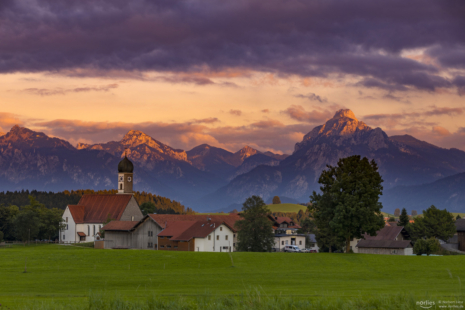 Abendstimmung im Ostallgäu