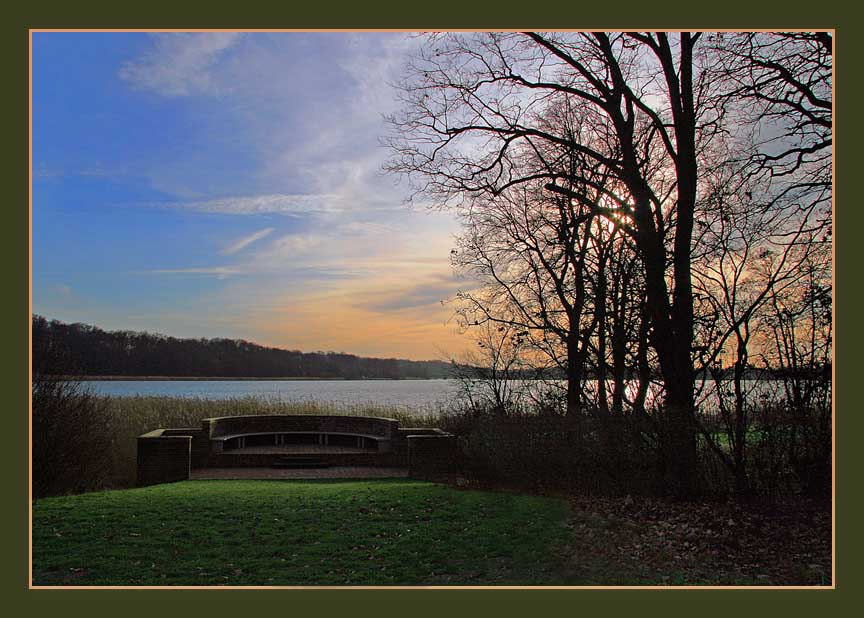 Abendstimmung im Park von Sakrow