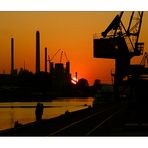 Abendstimmung im Rheinhafen......