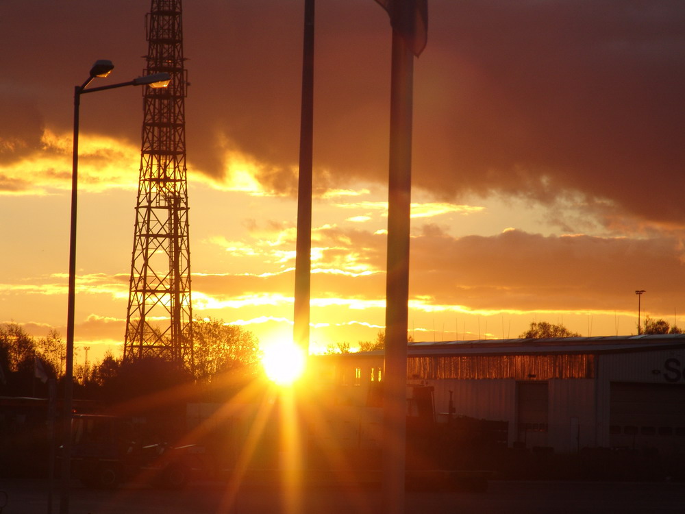 Abendstimmung im Rostocker Hafen