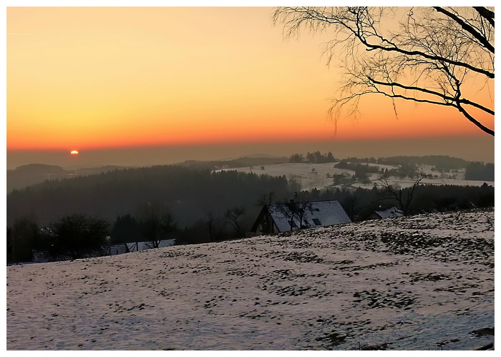 *Abendstimmung im Schwäbischen Wald*