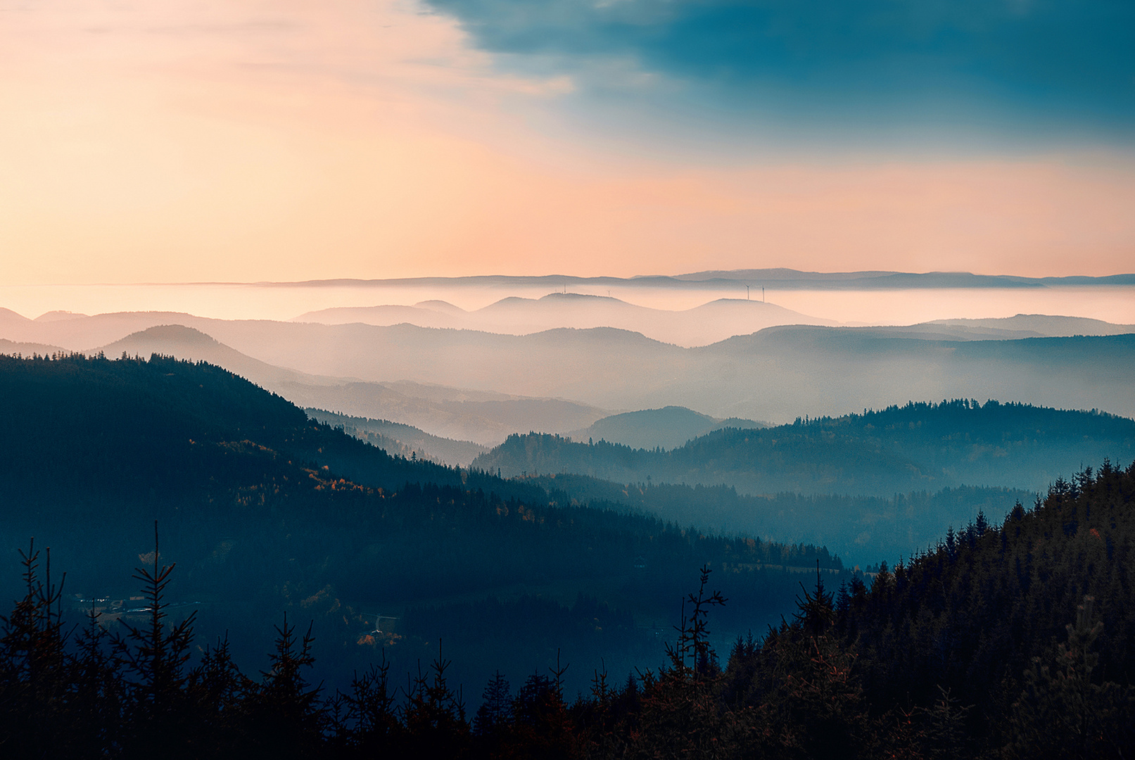 Abendstimmung im Schwarzwald 