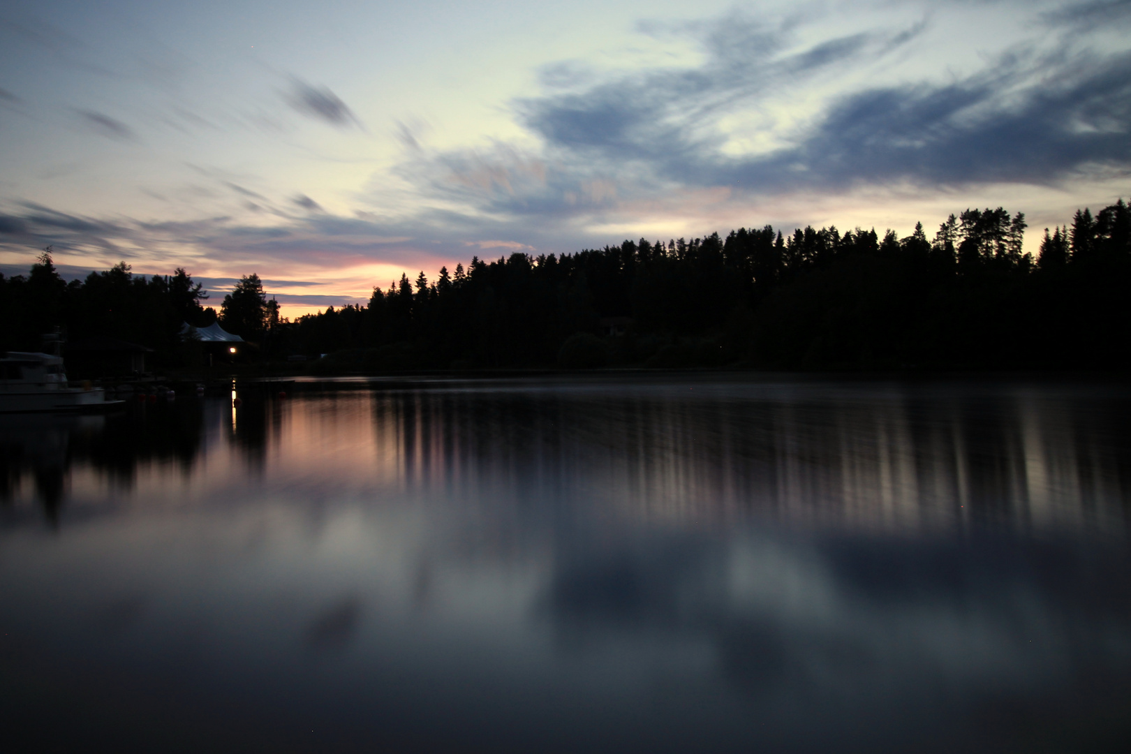 Abendstimmung im Seenland