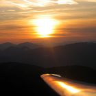 Abendstimmung im Segelflugzeug