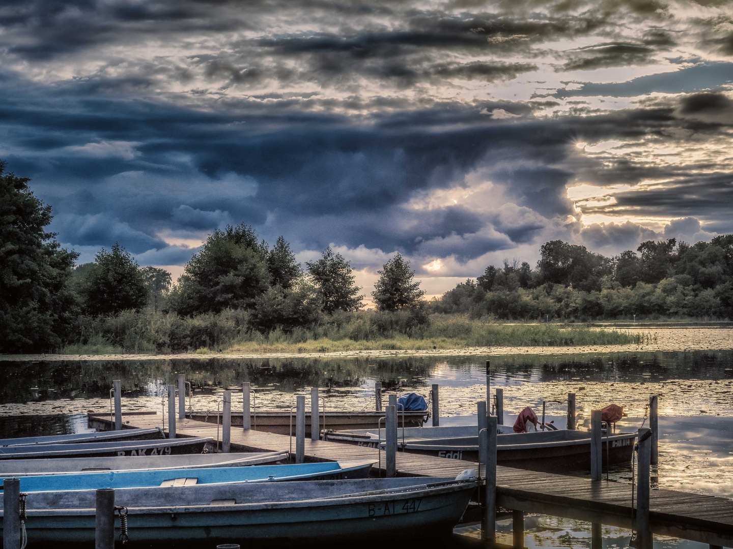 Abendstimmung im Steg in Rahnsdorf