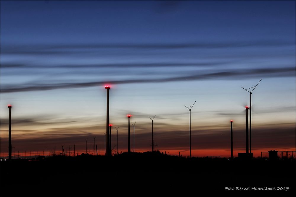 Abendstimmung im Tagebau Garzweiler . ...