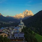 Abendstimmung im Tal von Colle Santa Lucia.