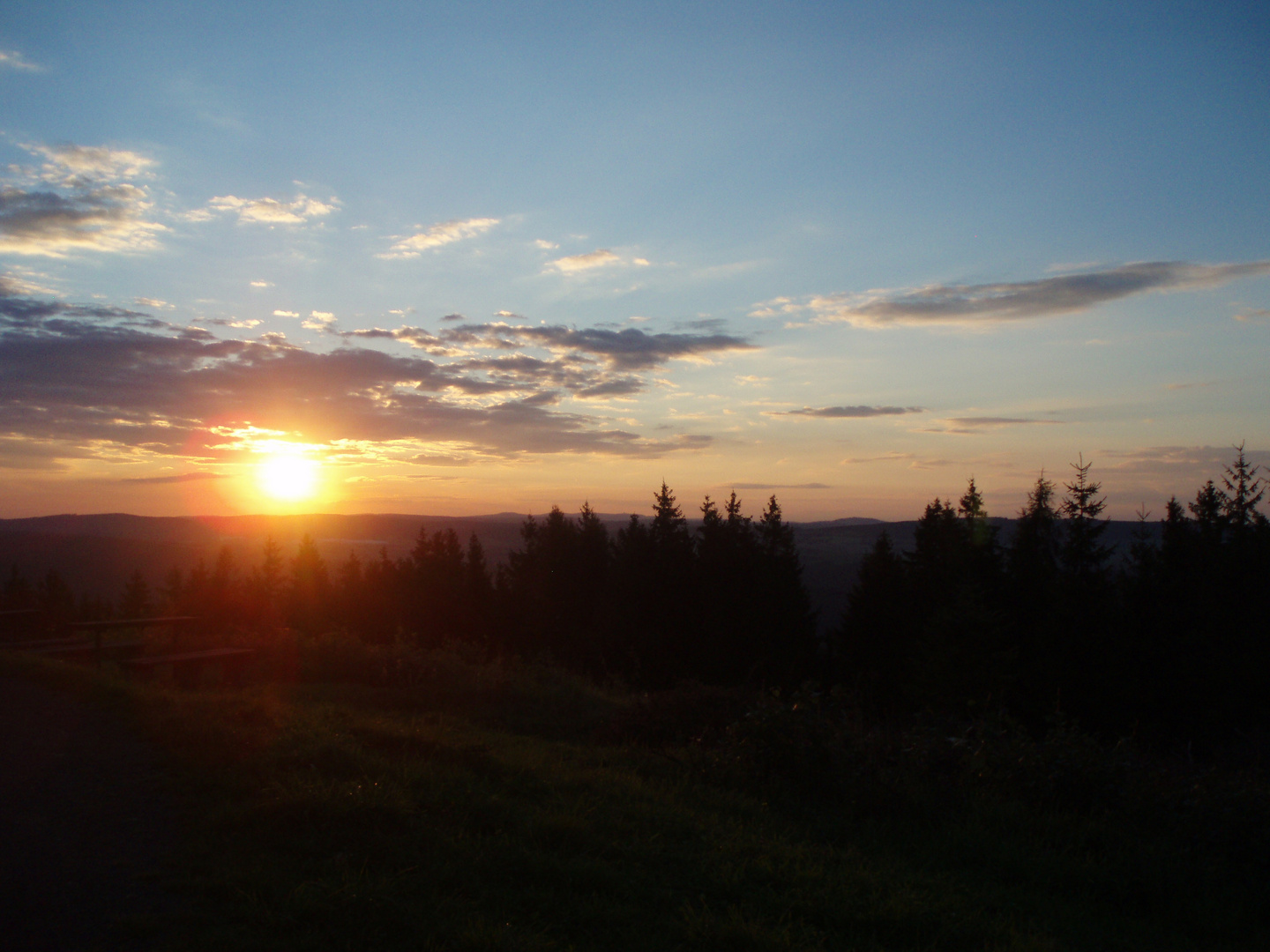 Abendstimmung im Thüringer Wald