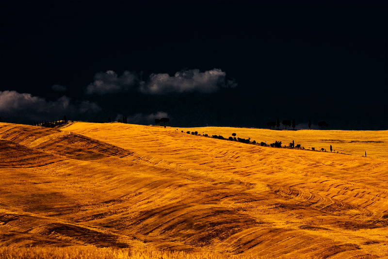 Abendstimmung im Val d´Orcia