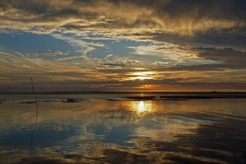 Abendstimmung im Wattenmeer