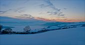 Abendstimmung im (Weserberg-)ländle by Sybille Groß 