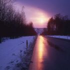 Abendstimmung im Winter 1972