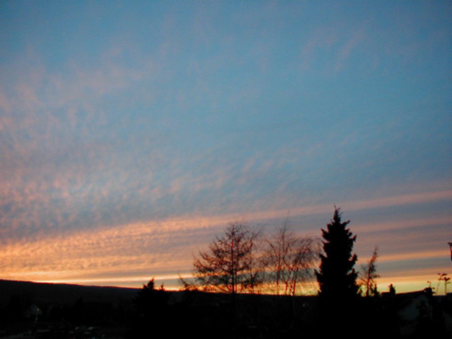 Abendstimmung im Winter