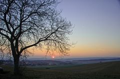 Abendstimmung im Winter.