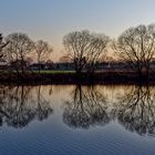 Abendstimmung im Winter am See