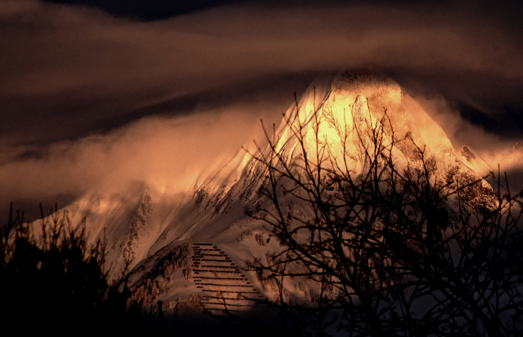 Abendstimmung im winterlichen Lechtal 3