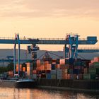 Abendstimmung im Zollhafen Mainz / Juli 2010