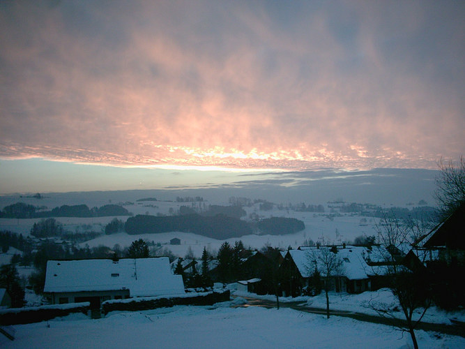 Abendstimmung in Altusried/Oberallgäu