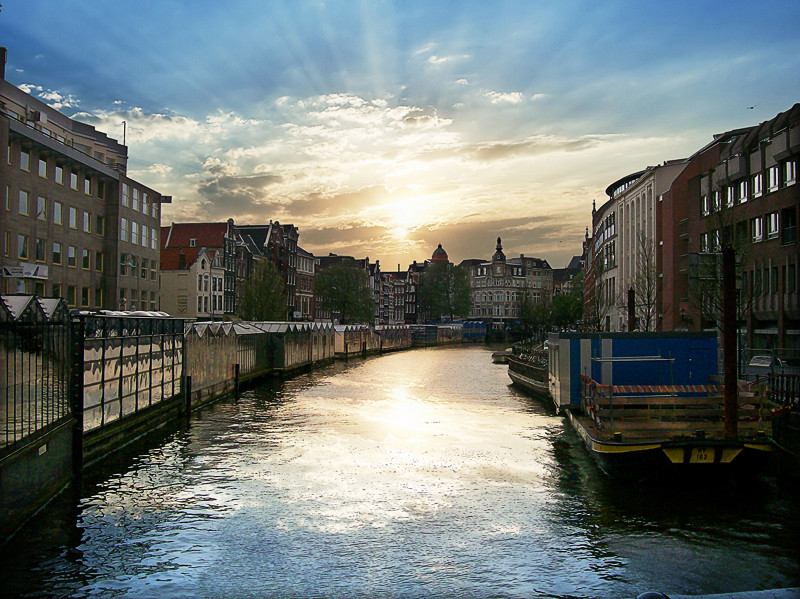 Abendstimmung in Amsterdam