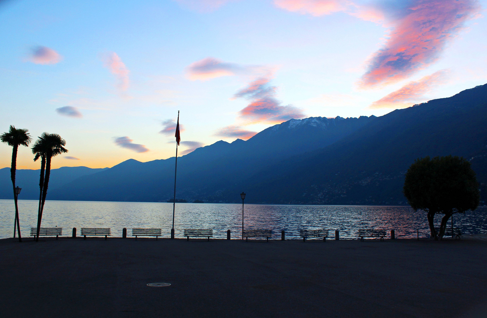 Abendstimmung in Ascona ...