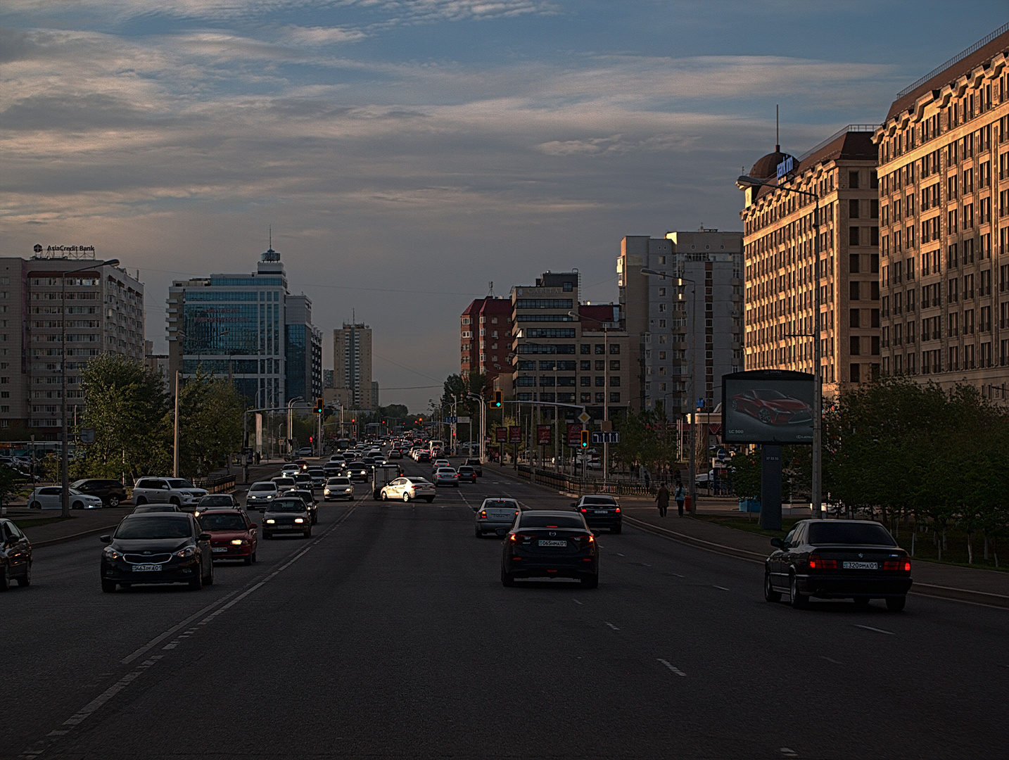 Abendstimmung in Astana