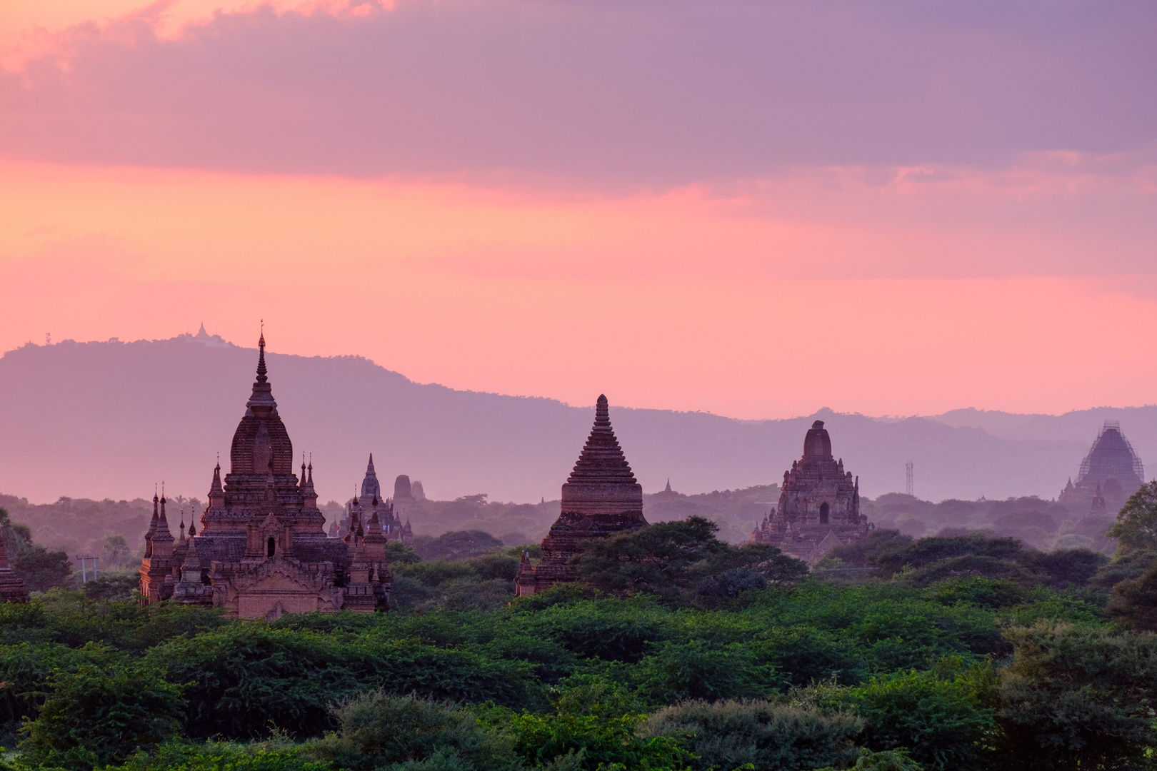 Abendstimmung in Bagan