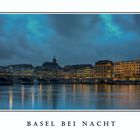 Abendstimmung in Basel bei Regen