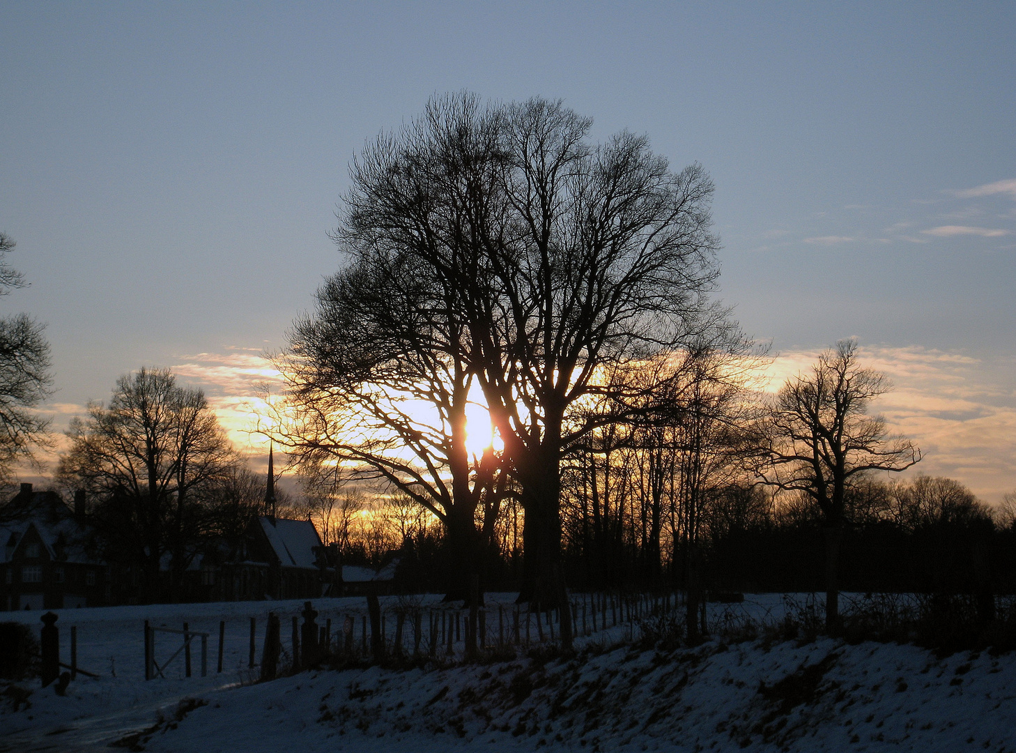 Abendstimmung in Belgien.