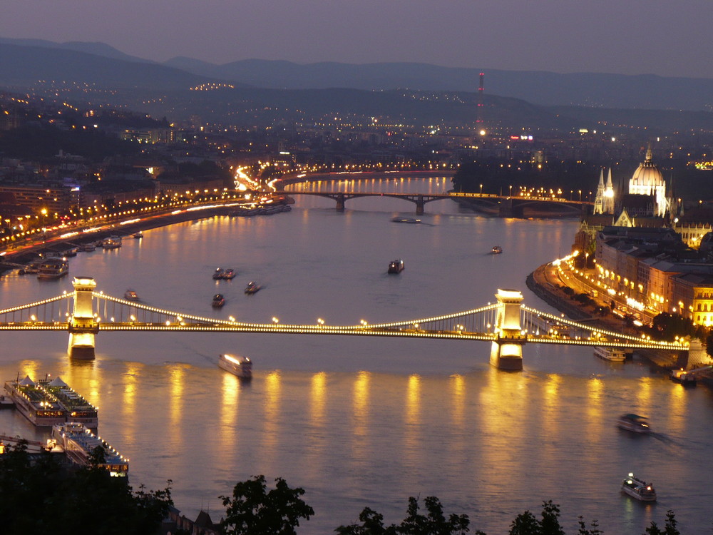 Abendstimmung in Budapest