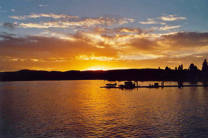 Abendstimmung in Coeur d'Alene, Idaho von Jürgen J. Sommer