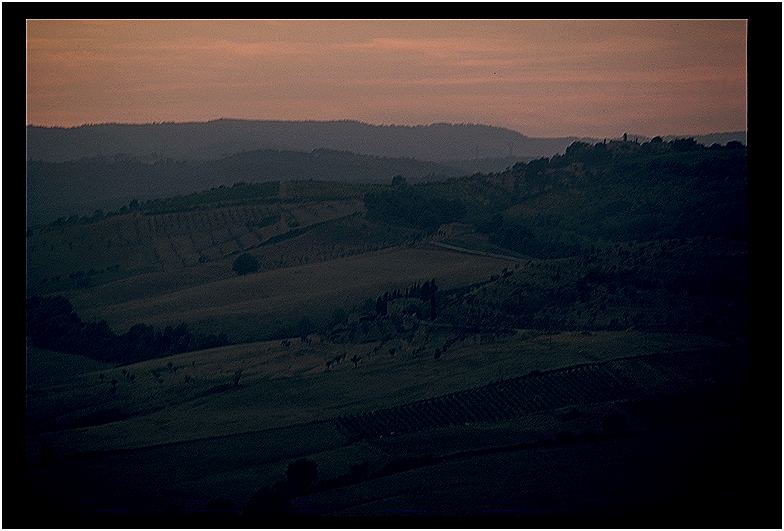 Abendstimmung in Colle di Val d´Elsa