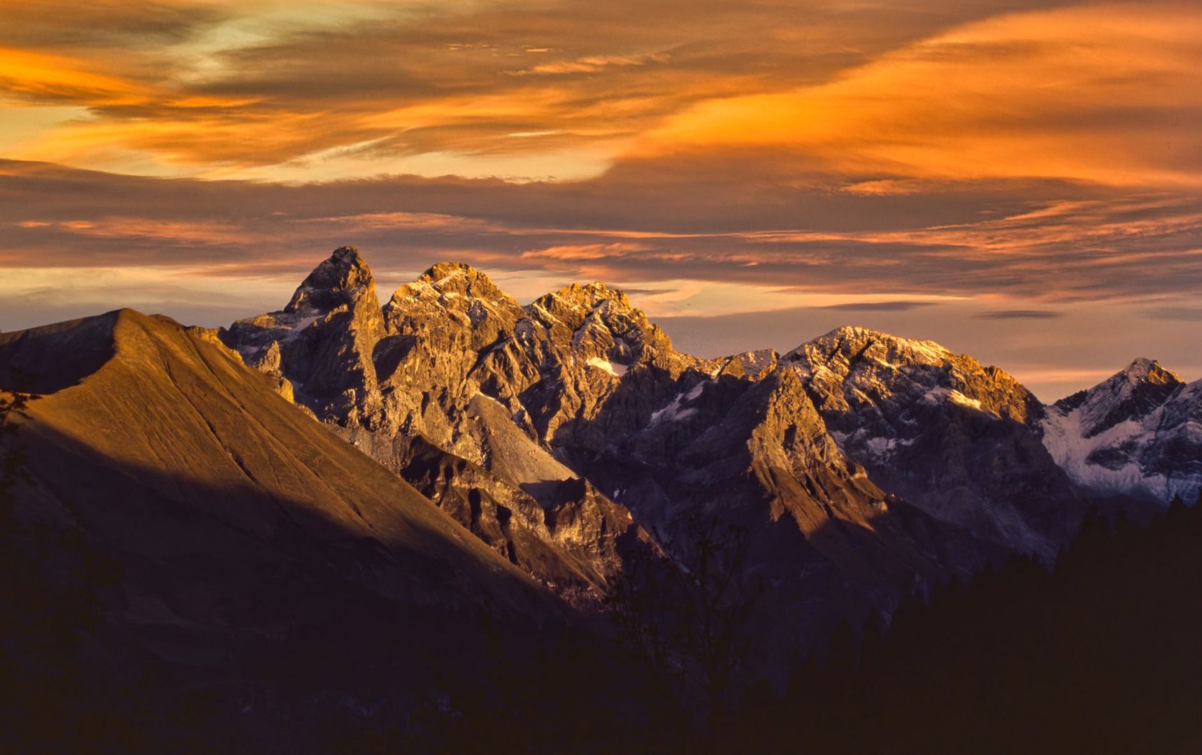 Abendstimmung in den Allgäuer Alpen