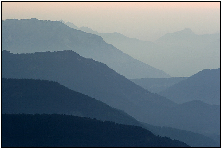 Abendstimmung in den Alpen