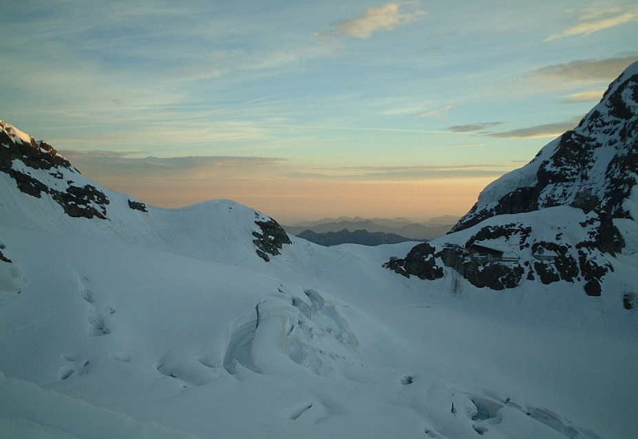 Abendstimmung in den Alpen.