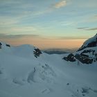 Abendstimmung in den Alpen.