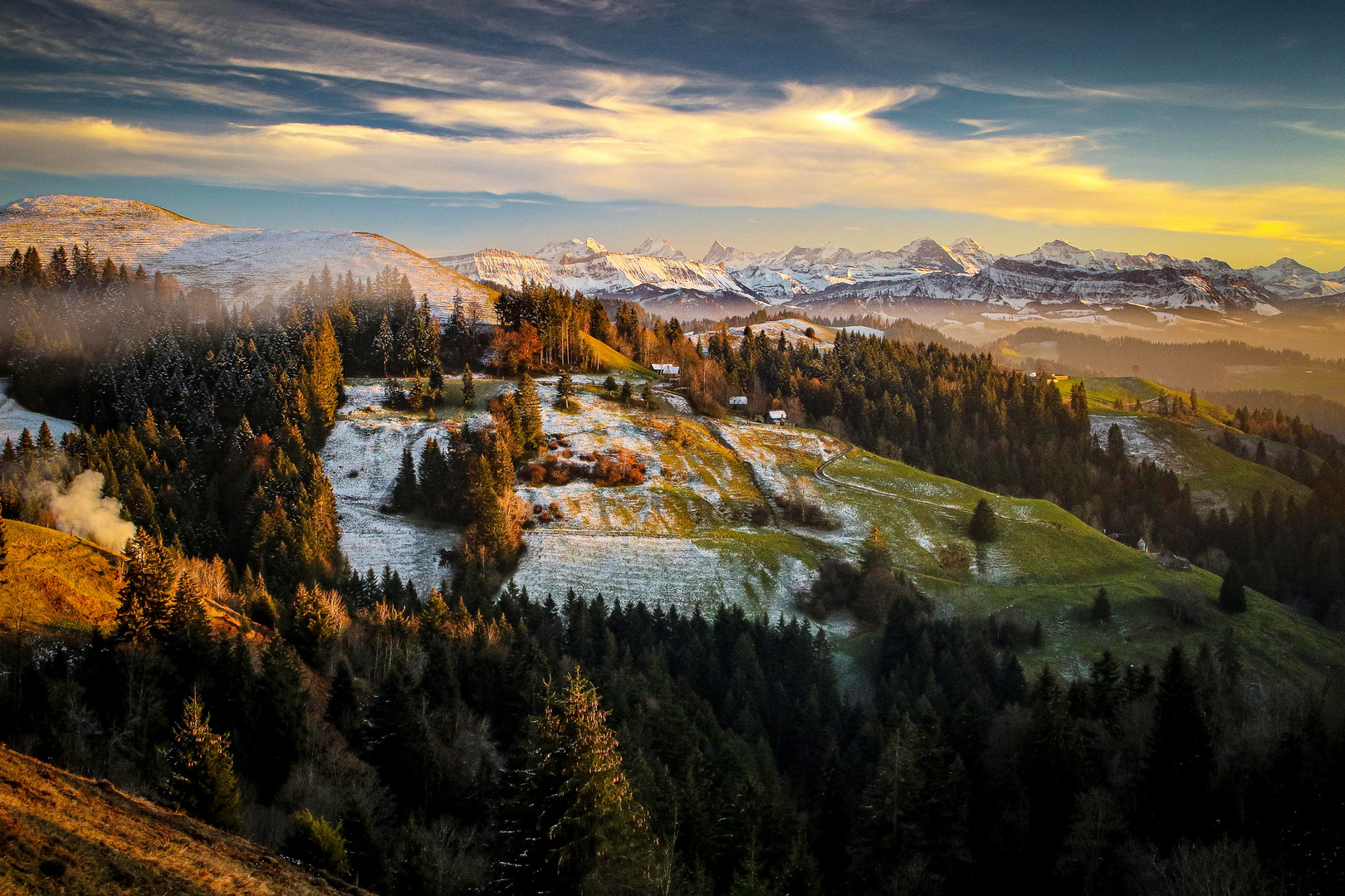 Abendstimmung in den Alpen