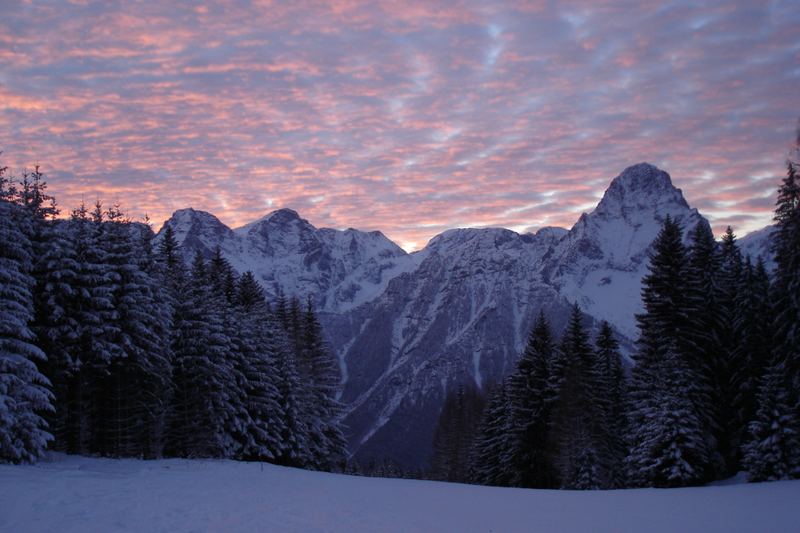 Abendstimmung in den Alpen