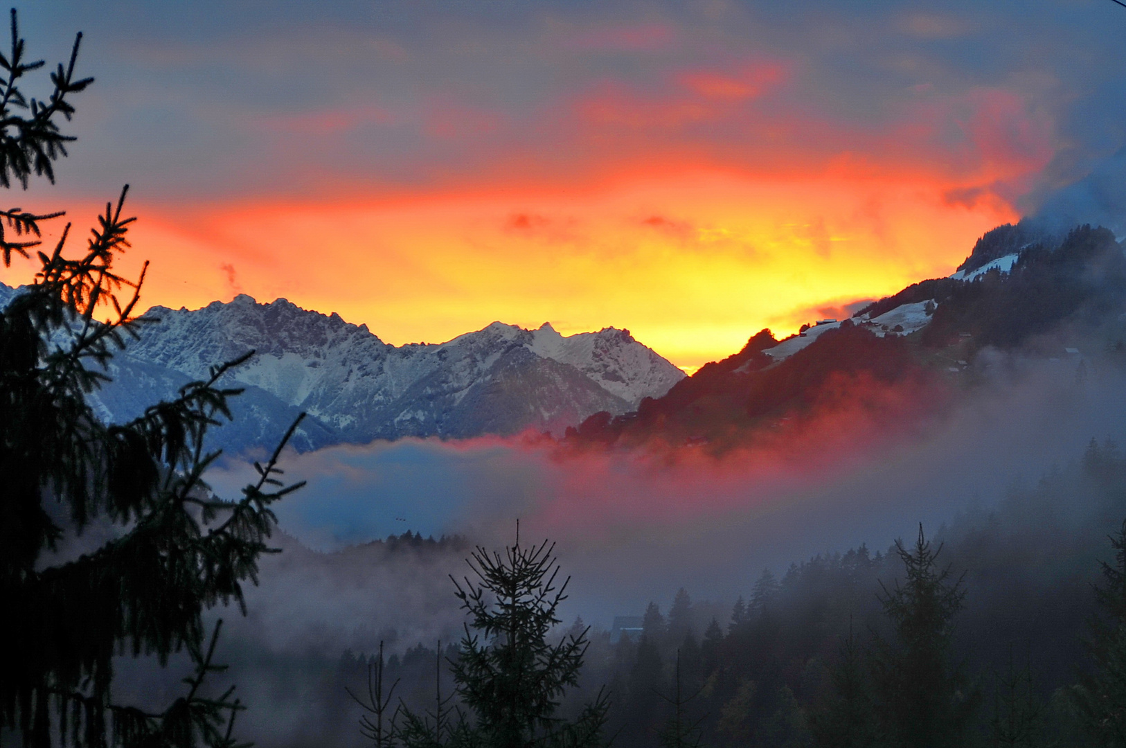 Abendstimmung in den Alpen