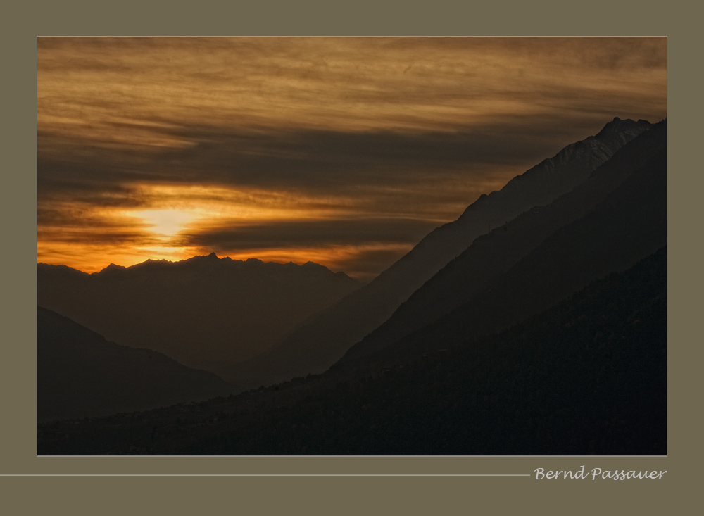 Abendstimmung in den Alpen