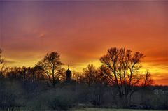 Abendstimmung in den Amperauen