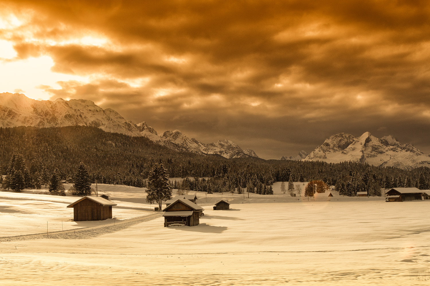 Abendstimmung in den Bergen