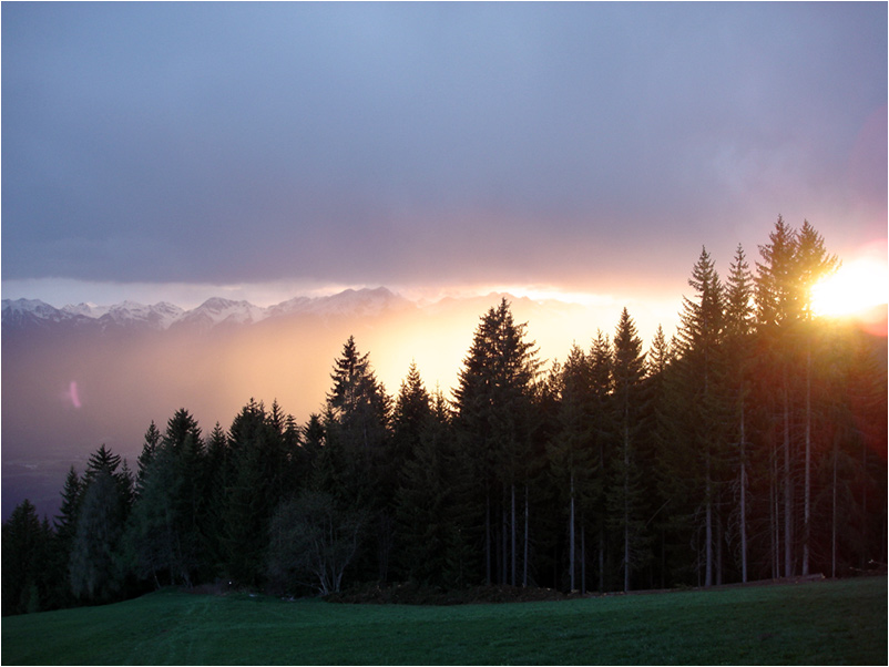 Abendstimmung in den Bergen