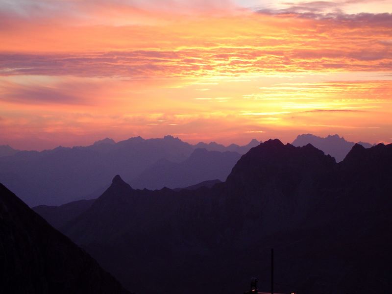 Abendstimmung in den Bergen