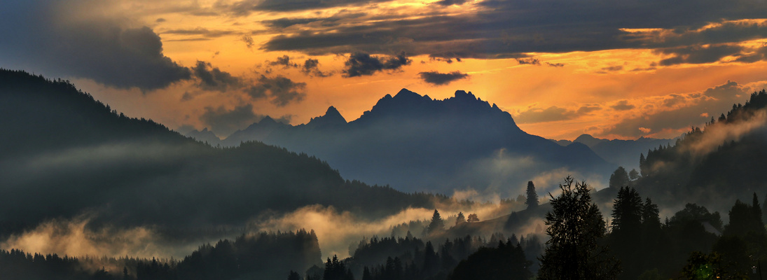 Abendstimmung in den Bergen