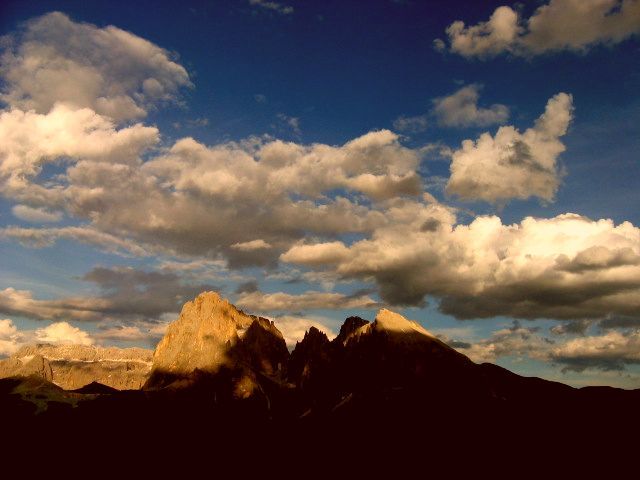 Abendstimmung in den Dolomiten