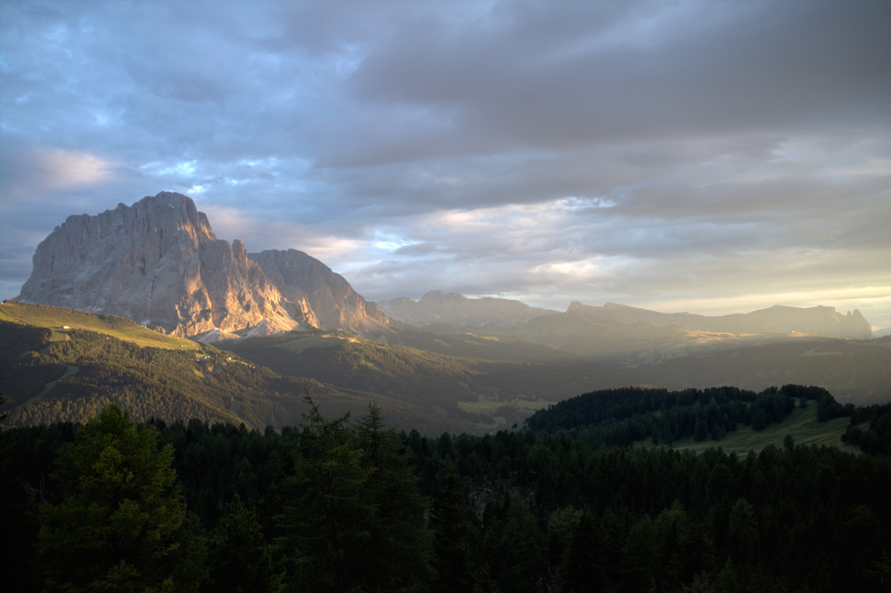 Abendstimmung in den Dolomiten